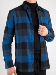 ONLY&SONS Camicia in flanella a quadri GUDMUND 3T 22020301 True Blue (5)