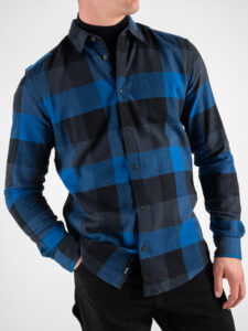 ONLY&SONS Camicia in flanella a quadri GUDMUND 3T 22020301 True Blue (6) – Copia