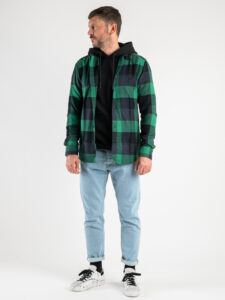 ONLY&SONS Camicia in flanella a quadri GUDMUND 3T 22020301 Verdant Green (2)