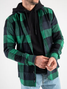 ONLY&SONS Camicia in flanella a quadri GUDMUND 3T 22020301 Verdant Green (4)