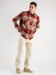 ONLY&SONS Camicia in flanella a quadri con tasche MILO 22019854 Syrah (1)