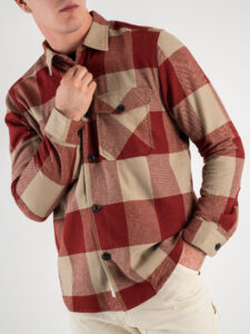 ONLY&SONS Camicia in flanella a quadri con tasche MILO 22019854 Syrah (2)