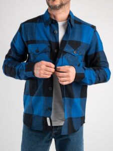 ONLY&SONS Camicia in flanella a quadri con tasche MILO 22019854 True Blue (10)