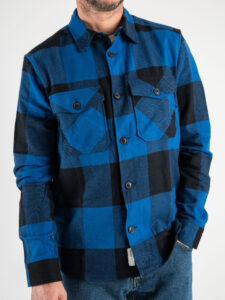 ONLY&SONS Camicia in flanella a quadri con tasche MILO 22019854 True Blue (5)