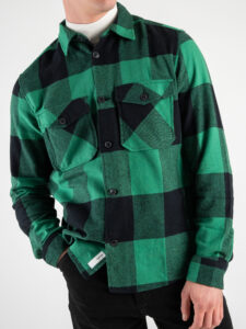 ONLY&SONS Camicia in flanella a quadri con tasche MILO 22019854 Verdant Green (5)