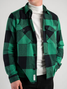 ONLY&SONS Camicia in flanella a quadri con tasche MILO 22019854 Verdant Green (9)