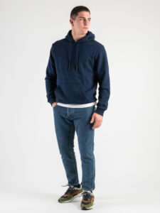 ONLY&SONS Felpa con cappuccio felpata CERES 22018685 Dress Blues (2)