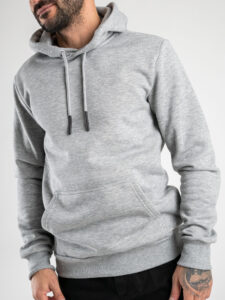 ONLY&SONS Felpa con cappuccio felpata CERES 22018685 Light Grey Melange3
