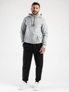 ONLY&SONS Felpa con cappuccio felpata CERES 22018685 Light Grey Melange5
