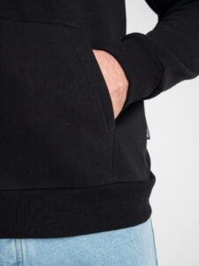 ONLY&SONS Felpa full zip felpata con cappuccio CERES 22018684 Black (1)
