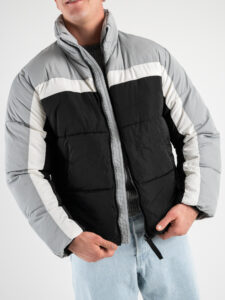 ONLY&SONS Piumino imbottito color block EVERETT 22022866 Nero (11)
