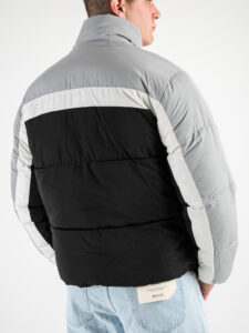 ONLY&SONS Piumino imbottito color block EVERETT 22022866 Nero (5)
