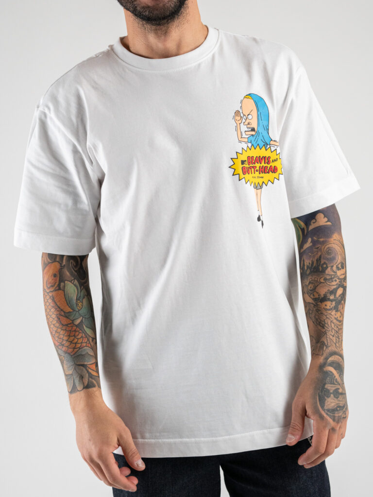 ONLYSONS T shirt in cotone con stampa MTV fronteretro BEAVIS 22024200 Bright White 4 ONLY&SONS ONLY&SONS T-shirt in cotone con stampa MTV fronte/retro BEAVIS 22024200 Bright White