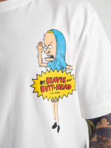 ONLY&SONS T-shirt in cotone con stampa MTV fronteretro BEAVIS 22024200 Bright White (5)