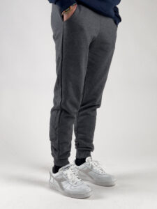 Pantalone tuta felpato con polsini 6AI Grigio Scuro (3)