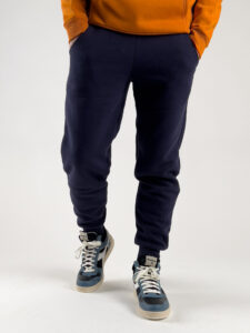 Pantalone tuta felpato con polsini M30 Blu (1)