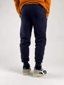 Pantalone tuta felpato con polsini M30 Blu (3)