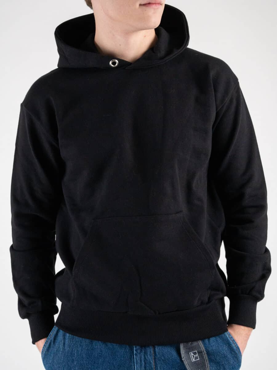 BERNA Felpa con cappuccio e tascone 215266 Nero
