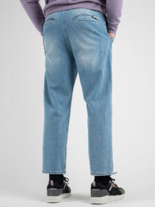 BERNA Jeans con gamba morbida, tasca pantalone e catenella laterale 215186 (7)