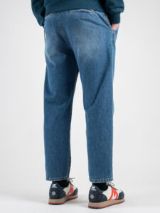 BERNA jeans Jeans cropped morbido di gamba con rotture e catenella removibile 220177 (4)
