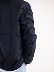 IMPERIAL Bomber liscio con maniche arricciate, elastico e polsini VK84ZKOI Blu5