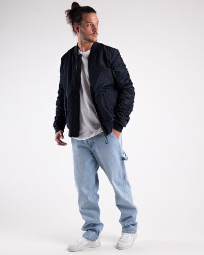 IMPERIAL Bomber liscio con maniche arricciate elastico e polsini VK84ZKOI Blu7 ONLY&SONS ONLY&SONS Jeans lavaggio chiaro con tasconi sul retro EDGE 22026766 Light Blue Denim