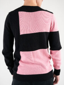 IMPERIAL Maglione girocollo bicolore tg.unica M3614IPAR NeroRosa (3)