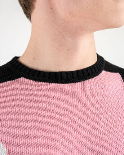 IMPERIAL Maglione girocollo bicolore tg.unica M3614IPAR NeroRosa 4 IMPERIAL IMPERIAL Maglione girocollo bicolore tg.unica M3614IPAR Nero/Rosa