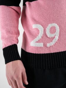 IMPERIAL Maglione girocollo bicolore tg.unica M3614IPAR NeroRosa (5)