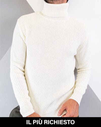 MOD Dolcevita in maglia a costine Bianco richiesto Home