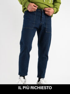 MOD Jeans work lavaggio scuro senza rotture con tasconi 110:C Blu richiesto