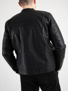 ONLY&SONS Biker in ecopelle semplice con zip MIKE 22012339 Black (7)