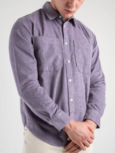 ONLY&SONS Camicia in velluto stondata con tasche frontali SALP 22024716 Purple Ash1