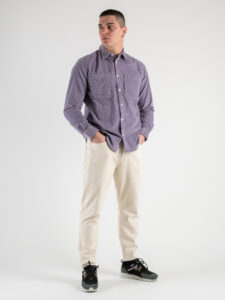 ONLY&SONS Camicia in velluto stondata con tasche frontali SALP 22024716 Purple Ash4
