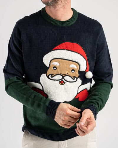 ONLYSONS Maglione girocollo Babbo Natale XMAS REG 22023346 Dark Navy 4 Nuovi Arrivi