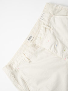 BERNA Pantalone chinos slim PE Panna (1)