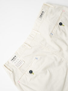BERNA Pantalone chinos slim PE Panna (2)