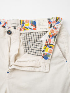 BL11 Pantalone chinos basico, leggero e morbido Panna