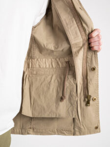 GIANNI LUPO Giacchetta sahariana leggera sportiva con bottoni e tasche frontali G9693D Beige4