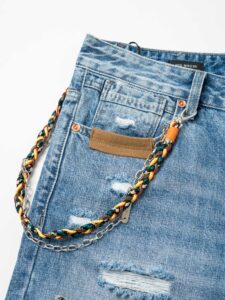 GIANNI LUPO Jeans con rotture e pacth animalier GL6161Q denim3