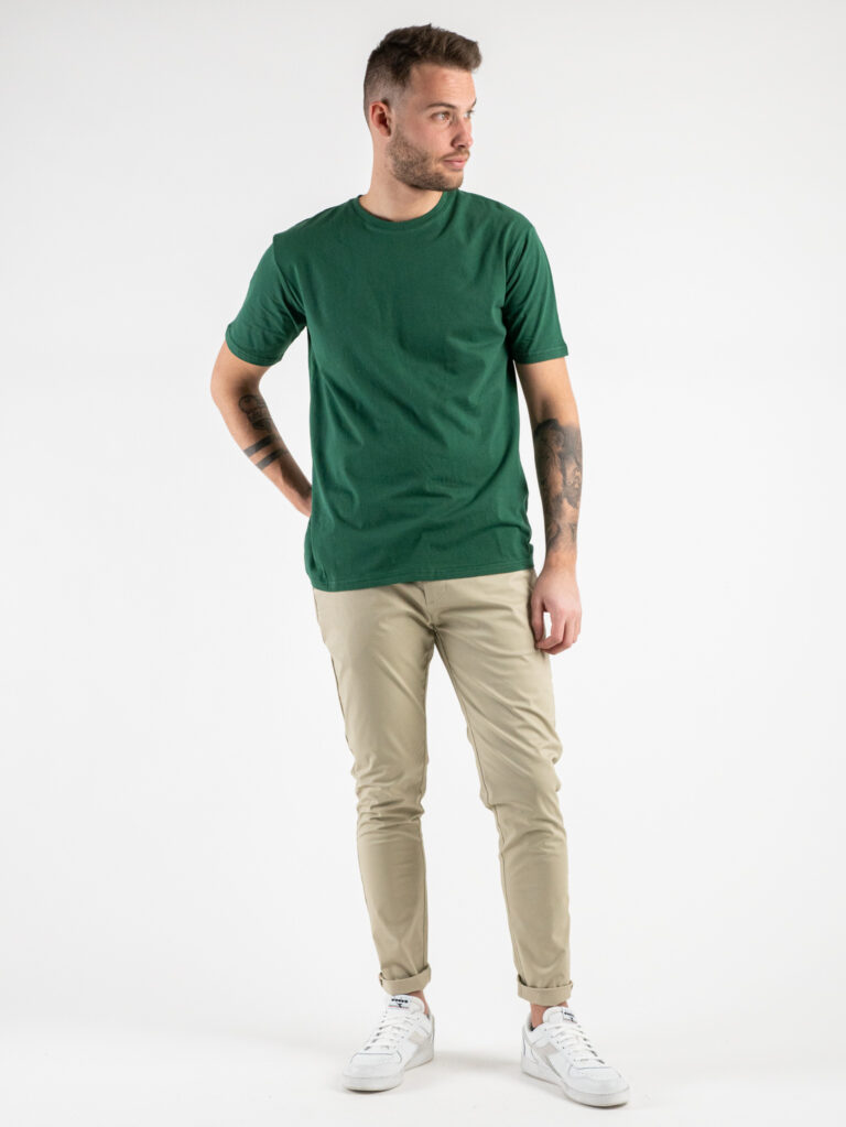 GIANNI LUPO T shirt in cotone basica GL963F Dark Green1 GIANNI LUPO GIANNI LUPO T-shirt in cotone basica GL963F Dark Green