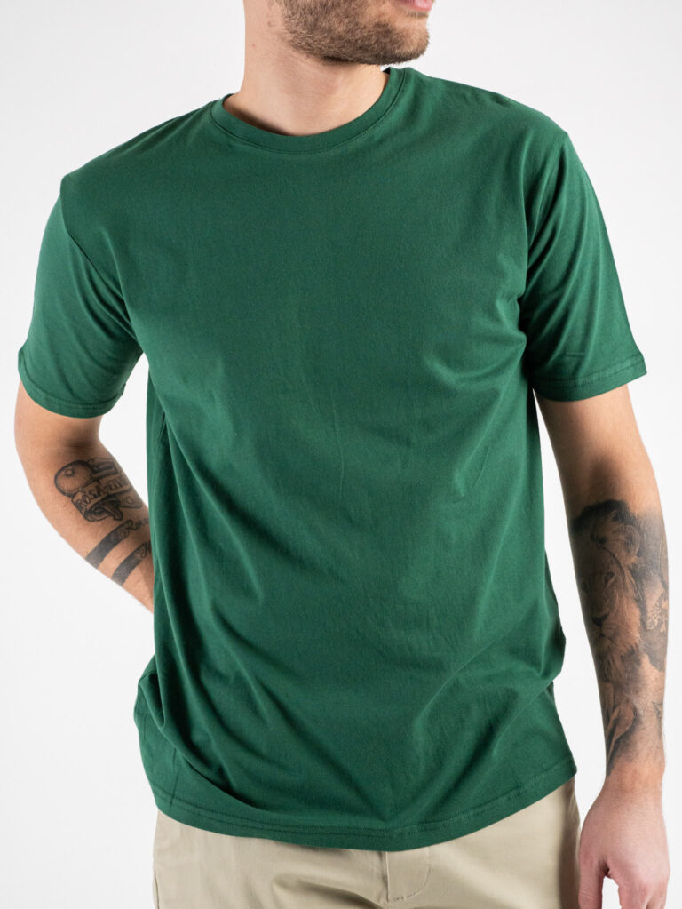 GIANNI LUPO T shirt in cotone basica GL963F Dark Green2 GIANNI LUPO GIANNI LUPO T-shirt in cotone basica GL963F Dark Green