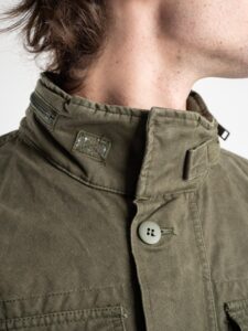 Giacchetta leggera stile militare con tasconi frontali BG0115 VERDE5