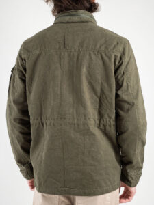 Giacchetta leggera stile militare con tasconi frontali BG0115 VERDE6