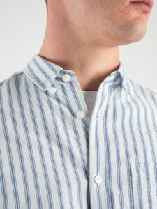 ONLY&SONS Camicia in cotone rigata con taschino frontale ALVARO 22023977 Dress BluesWhite (7)