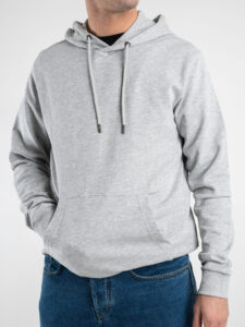 ONLY&SONS Felpa basica garzata con tascone e cappuccio SOUTH 22025964 Light Grey Melange1