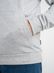 ONLY&SONS Felpa basica garzata con tascone e cappuccio SOUTH 22025964 Light Grey Melange4