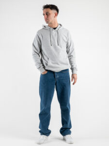 ONLY&SONS Felpa basica garzata con tascone e cappuccio SOUTH 22025964 Light Grey Melange5