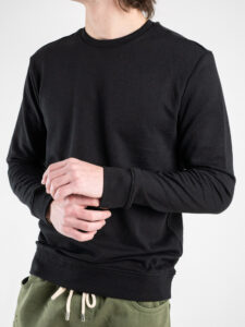 ONLY&SONS Felpa girocollo garzata SOUTH 22025965 Black1