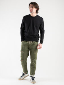 ONLY&SONS Felpa girocollo garzata SOUTH 22025965 Black4